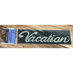 2009 RECOLLECTIONS 141560 SILVER GLITTER VACATION STICKER